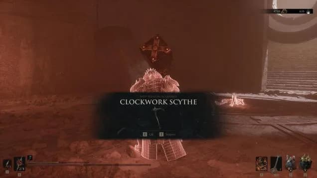 Clockwork Scythe shown after the Sariel encounter.