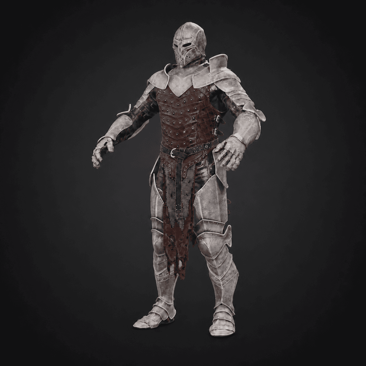 Harros the Vassal shown as a front-facing full-body character render.
