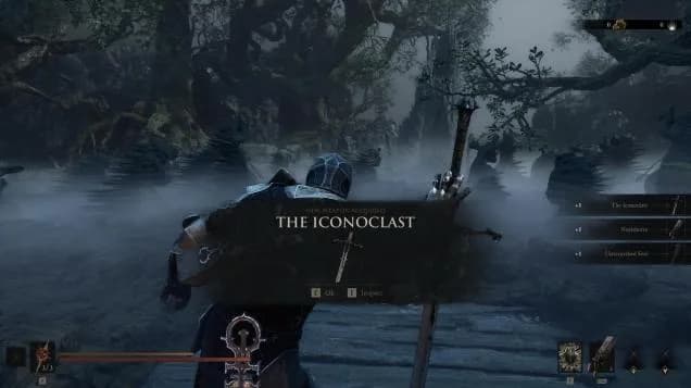 The Iconoclast weapon shown when acquired in the prologue.